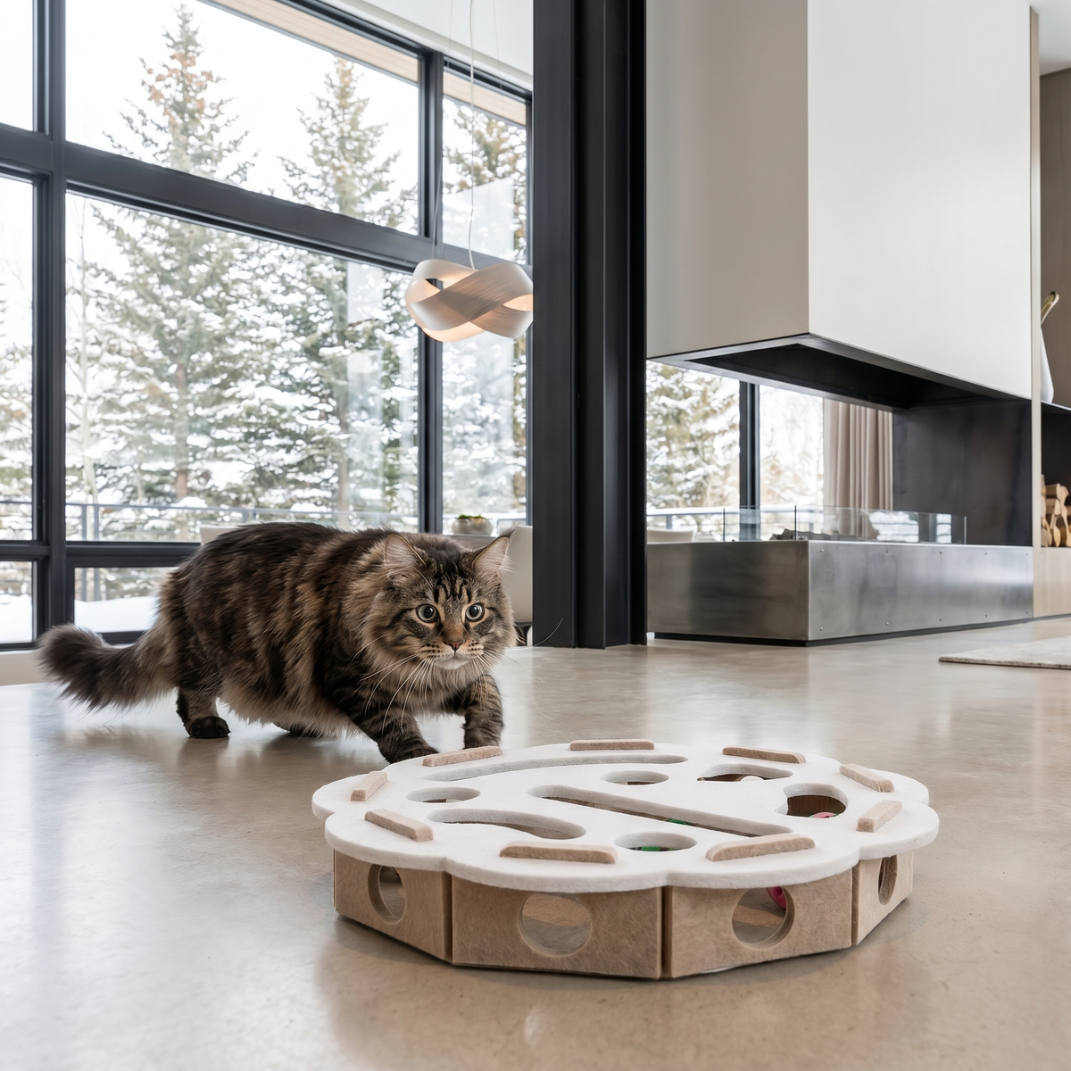 Felyvin™ Hunting Instinct Puzzle for Indoor Cat Mental Stimulation